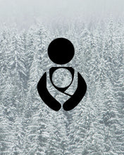 Load image into Gallery viewer, Baby wearing Decal, Car Sticker, Car Decal, Bumper Sticker, Computer Decal, Mom Decal, Crunchy Mama, Baby Wearing Mama
