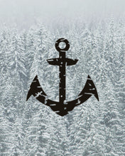 Load image into Gallery viewer, Distressed Anchor Decal, Car Sticker, Car Decal, Bumper Sticker, Computer Decal, Anchor Decal, Boat Decal