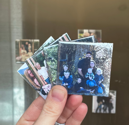 THREE (3) MAGNET BUNDLE - 2"x2" Personalized Photo Magnet