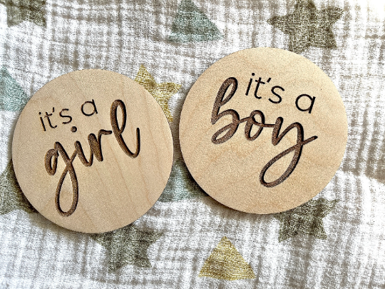 Baby Gender Reveal Disc