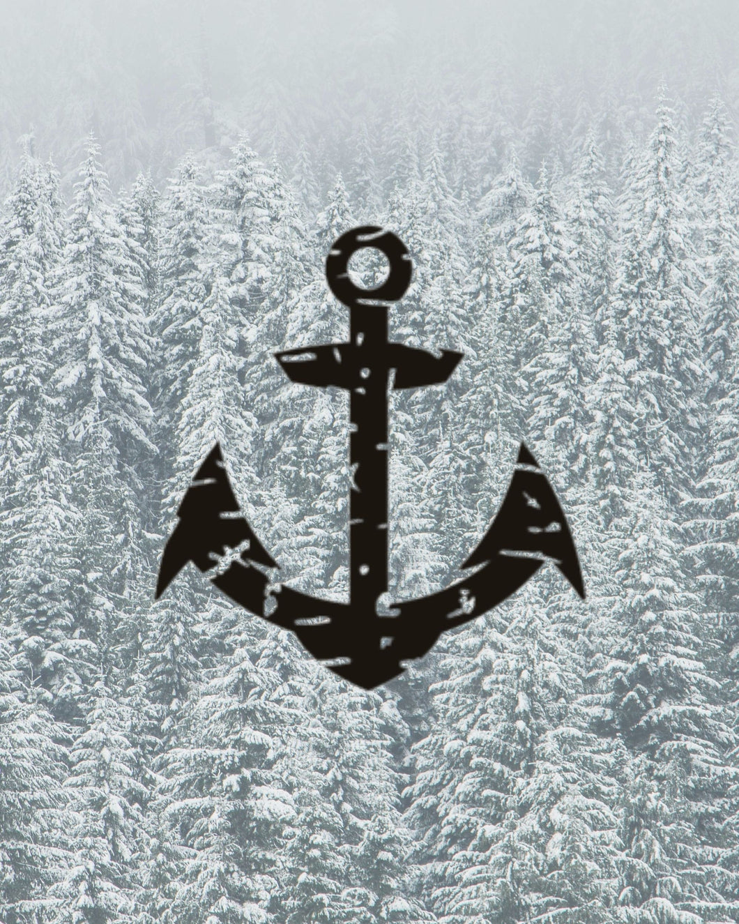 Distressed Anchor Decal, Car Sticker, Car Decal, Bumper Sticker, Computer Decal, Anchor Decal, Boat Decal