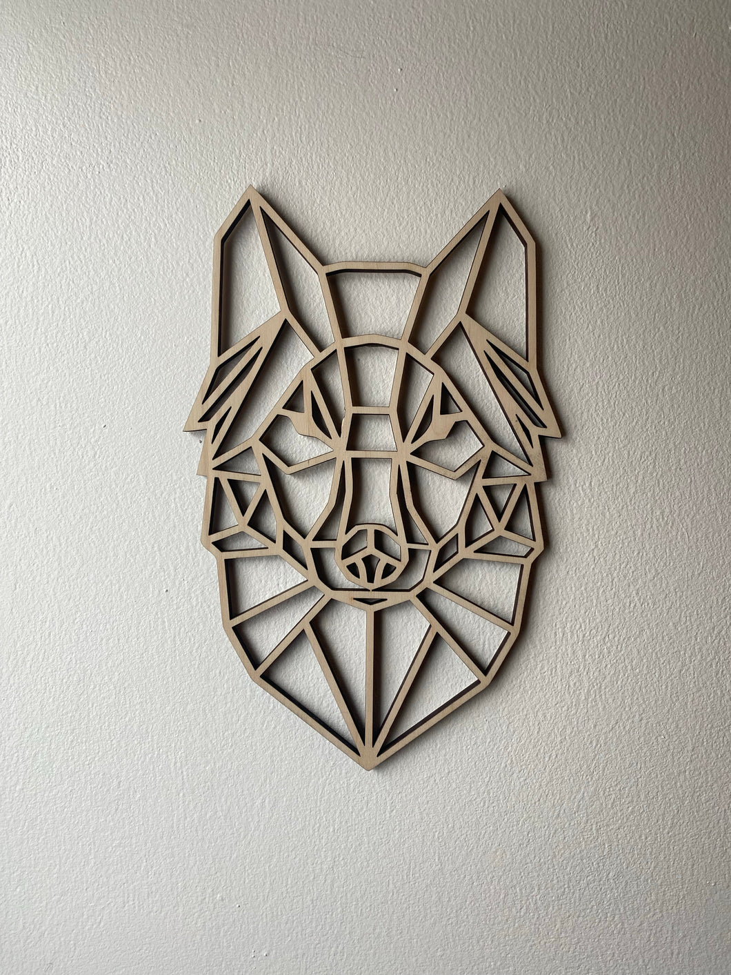 Wolf Geometrical Animal Cutout